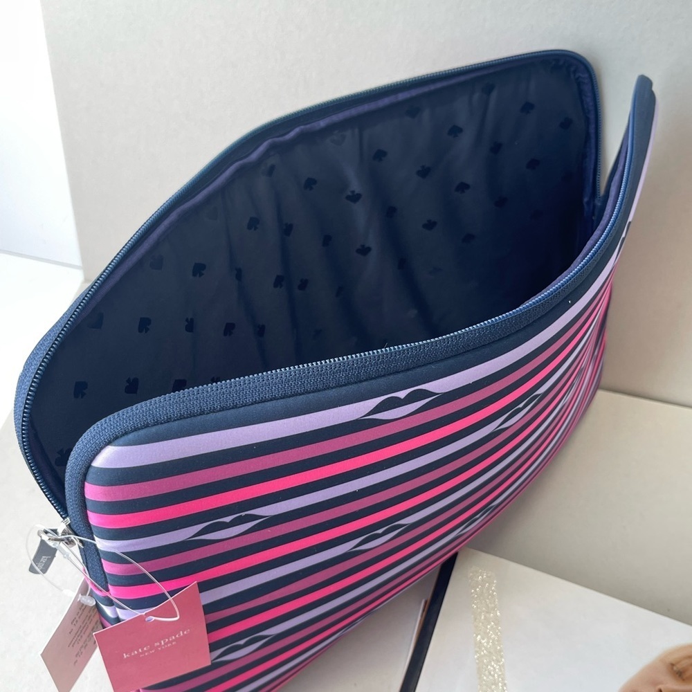 (new+tag) Kate Spade laptop sleeve padded fit 15 inch - Picture 6 of 8